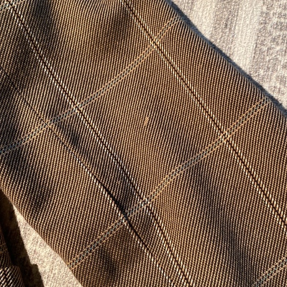 Massimo Dutti Wool Brown Plaid Blazer - Picture 16 of 16